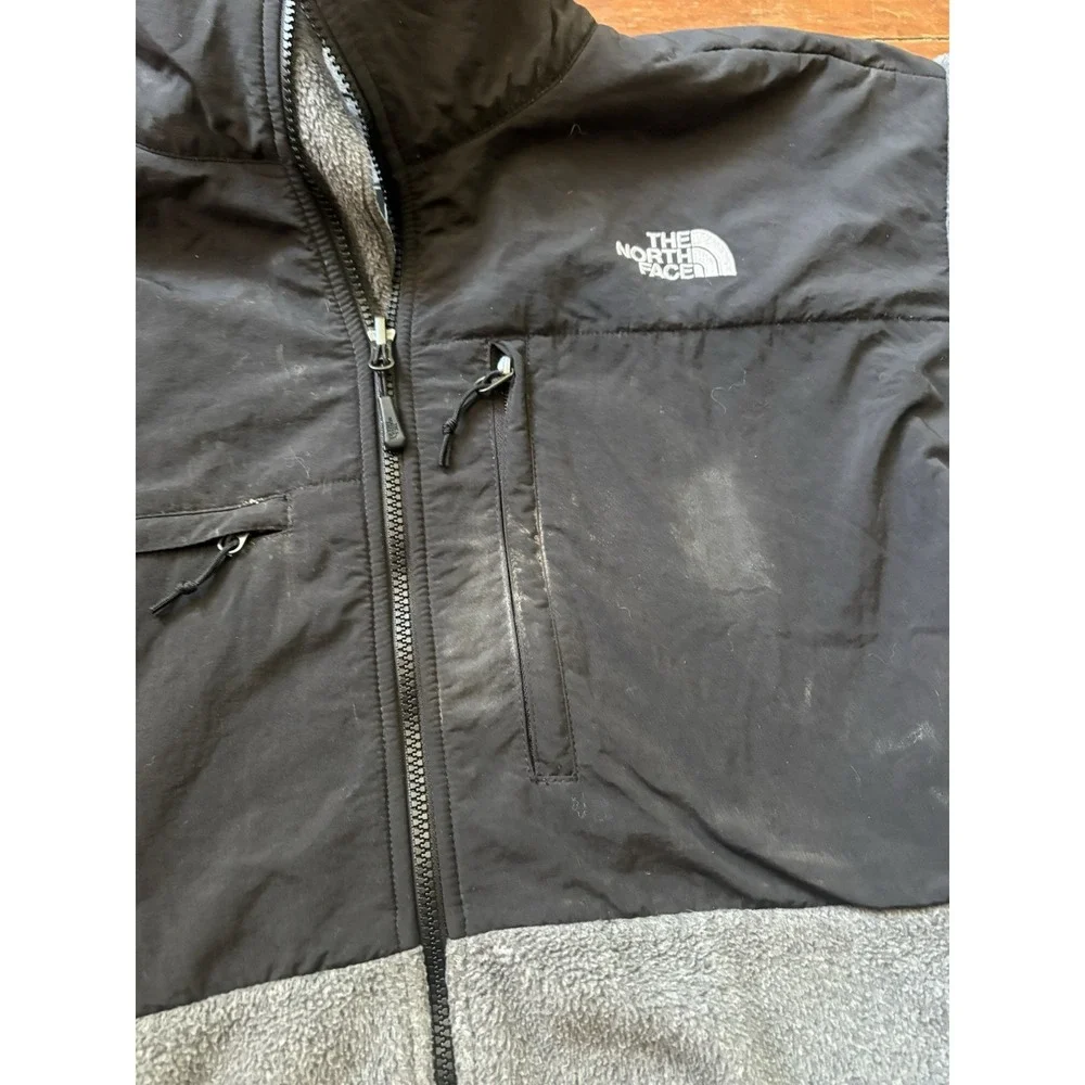 The North Face Denali Jacket Polartec Fleece Gray Men's Size XXL Y2K Vintage
